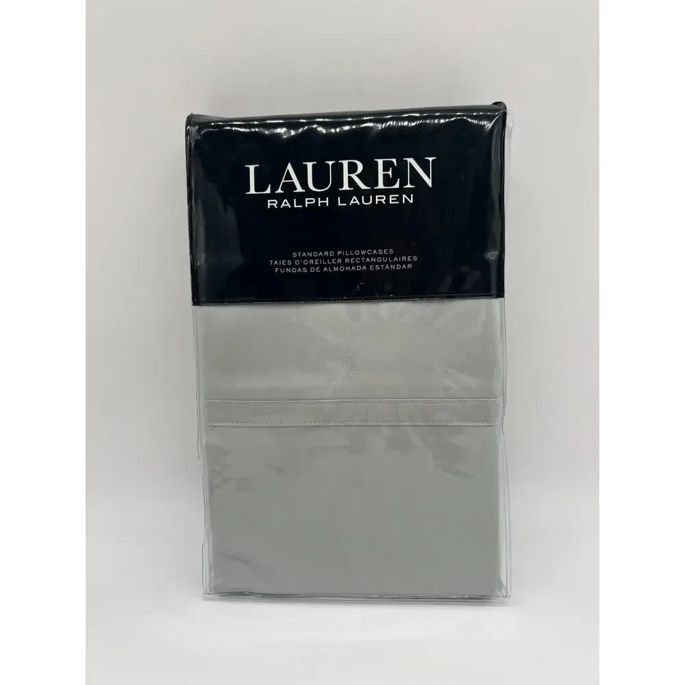 Lauren Ralph Lauren Spencer Solid Sateen Standard Pillowcases Sage NWT